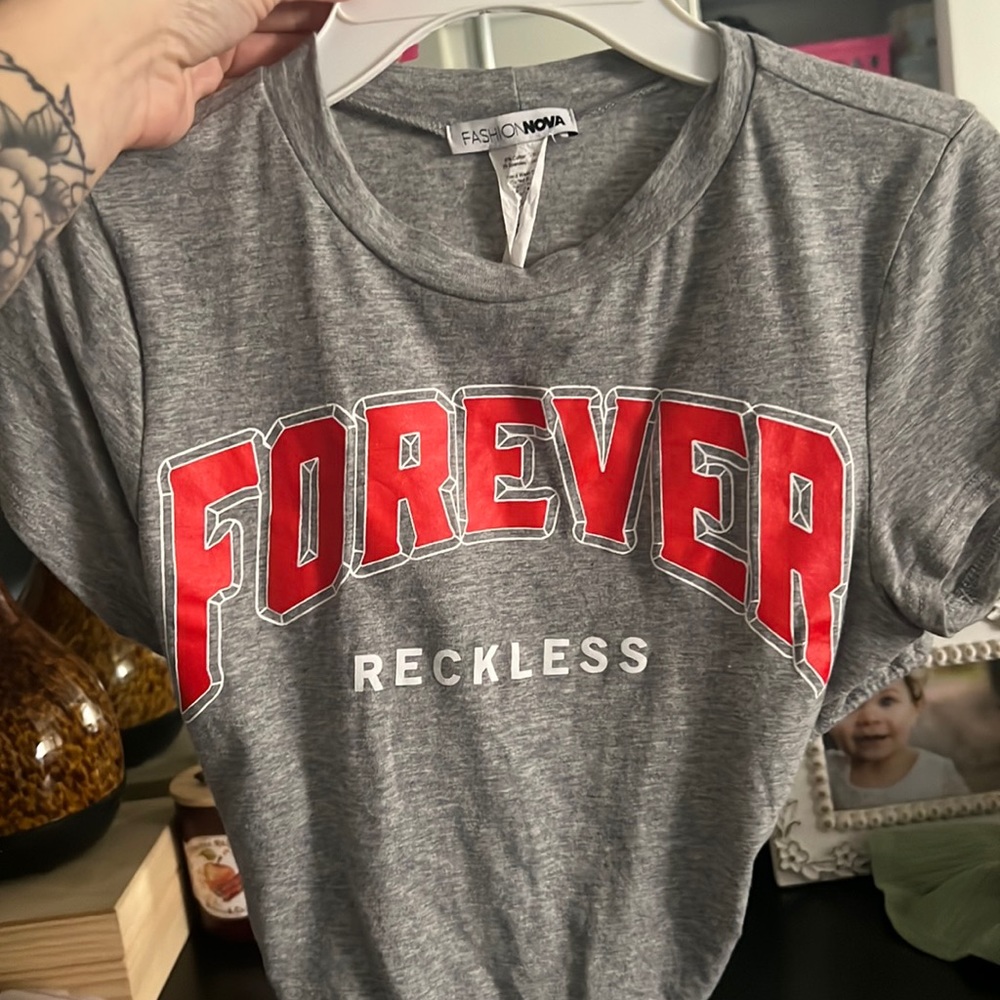 Forever reckless cute crop top!
